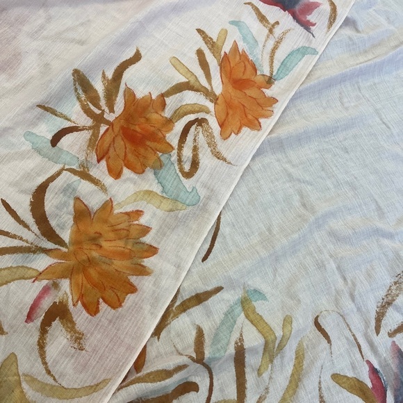 Kashmere Pashu Pashmina & Silk Painted Scarf - Picture 2 of 5